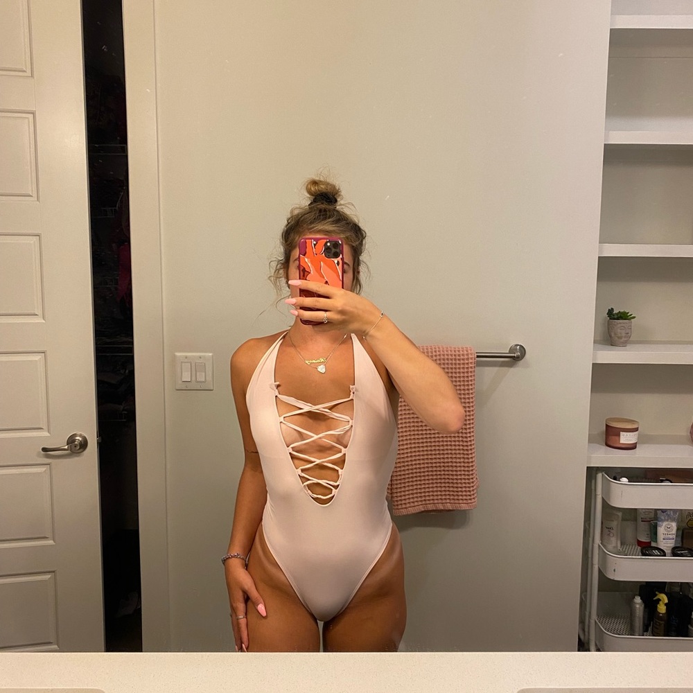 Adorable nude one piece